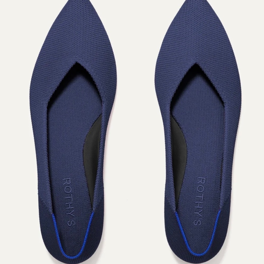 Rothy's The Point Dark Royal Blue  Size 7 - Picture 6 of 10